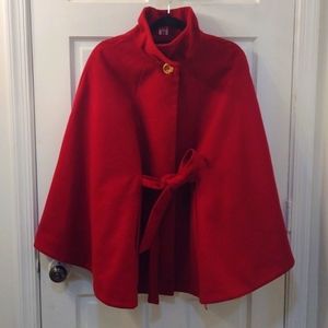 Red cape jacket